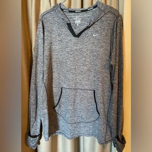 Nike Running Black Hooded Long Sleeve shirt